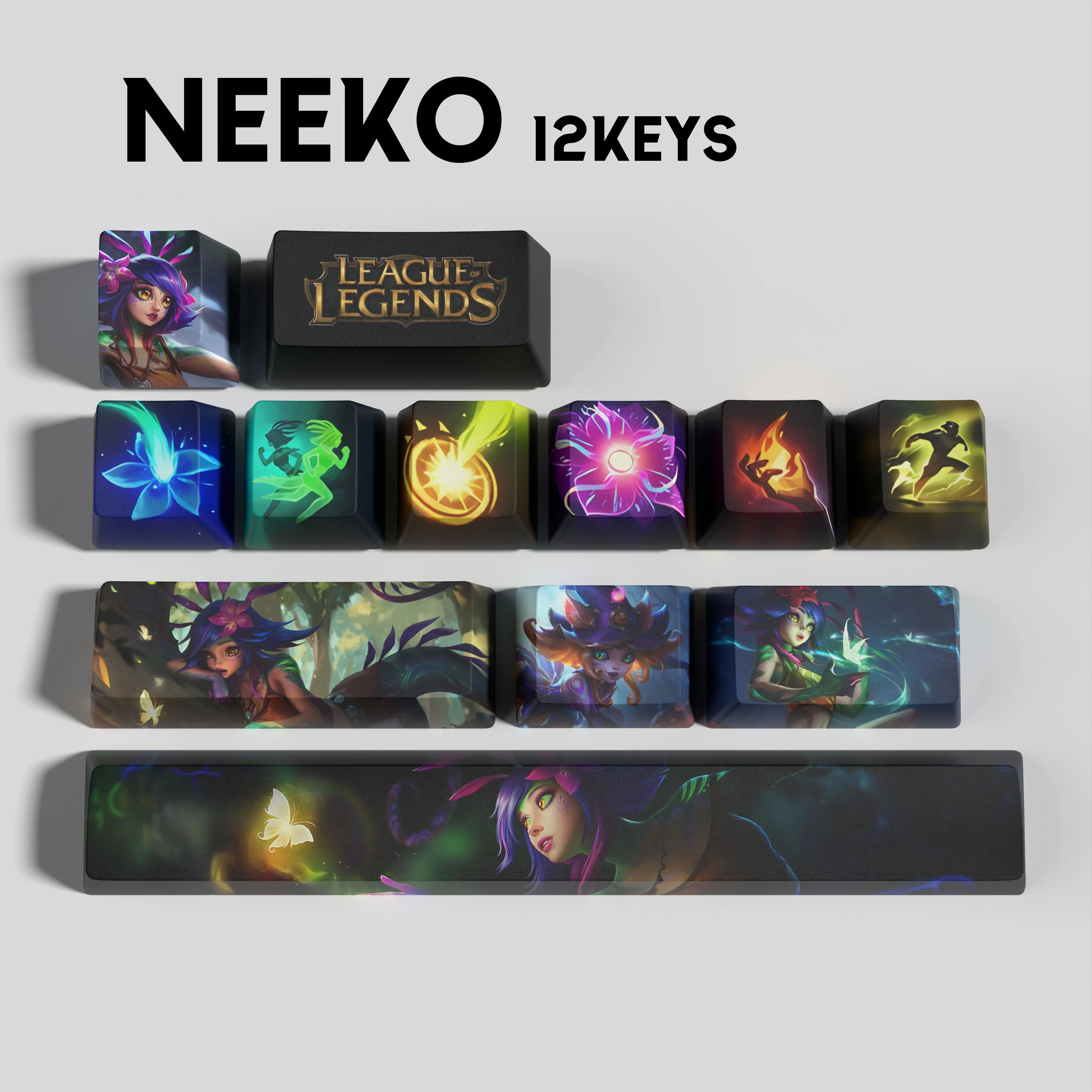SPECIAL EDITION League of Legends Neeko Keycaps – Rune Keys
