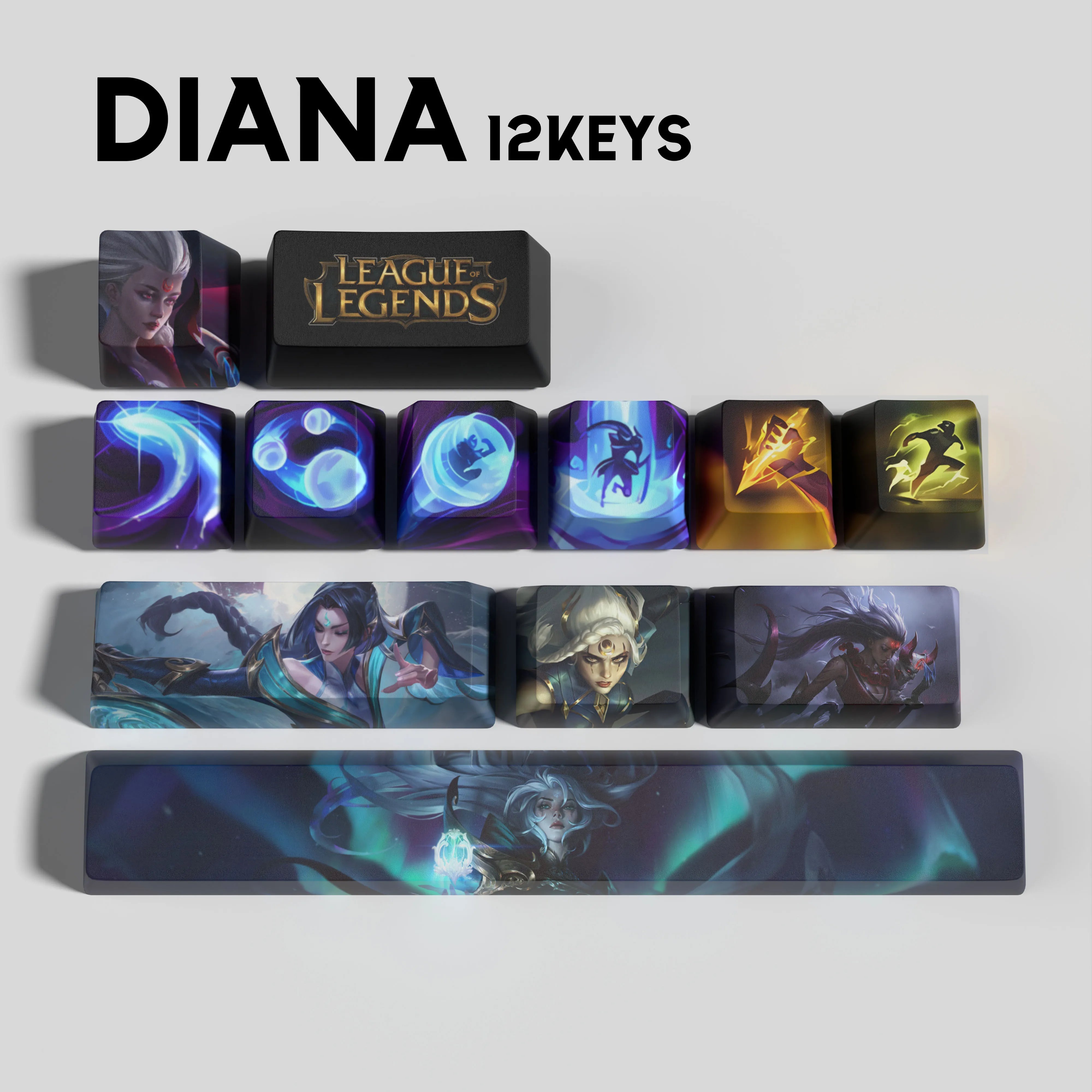 SPECIAL EDITION League of Legends Diana Keycaps – Rune Keys