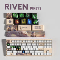 NEW SPECIAL EDITION League of Legends Riven Keycaps – 14 Key