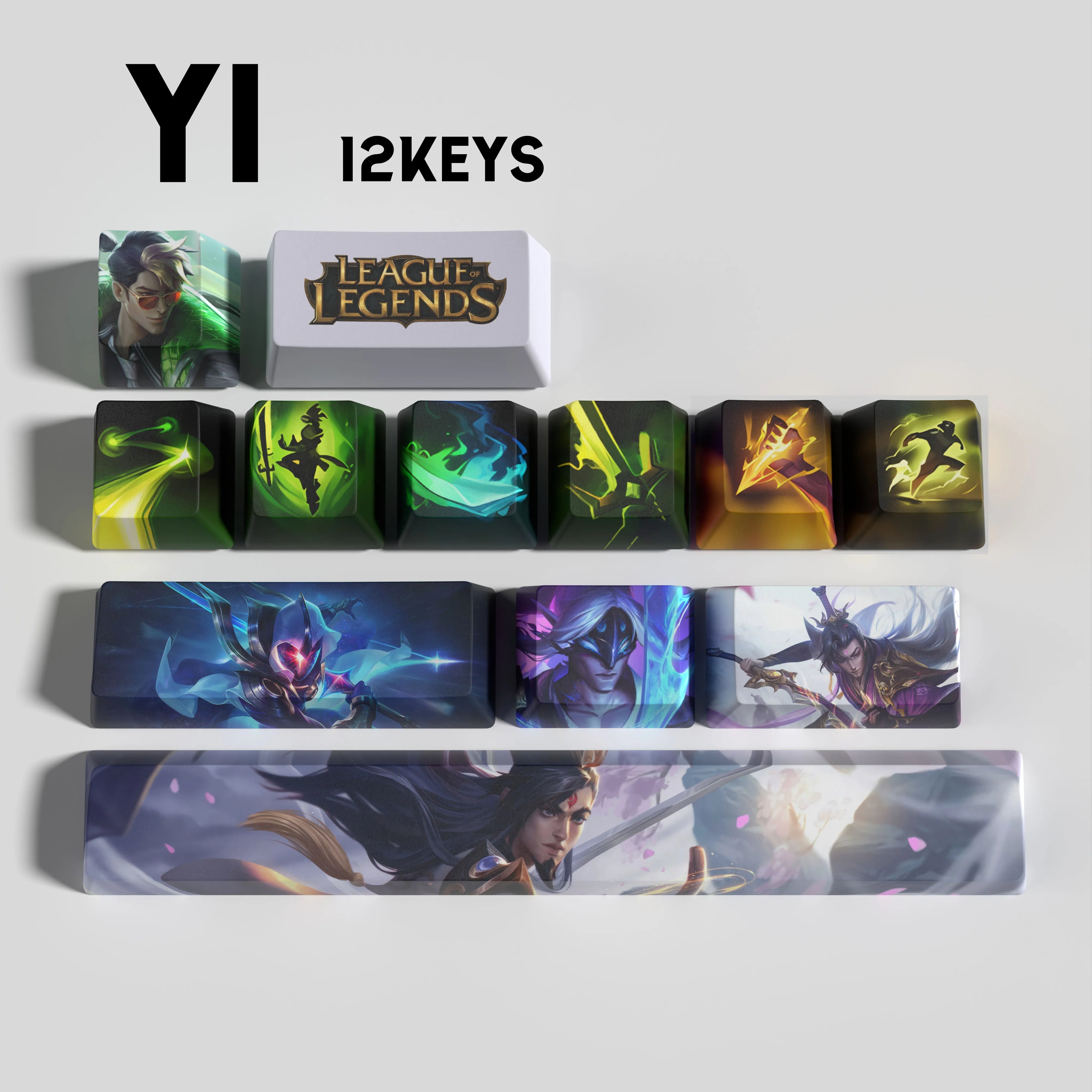 League of Legends Master Yi Keycaps – 12 Key