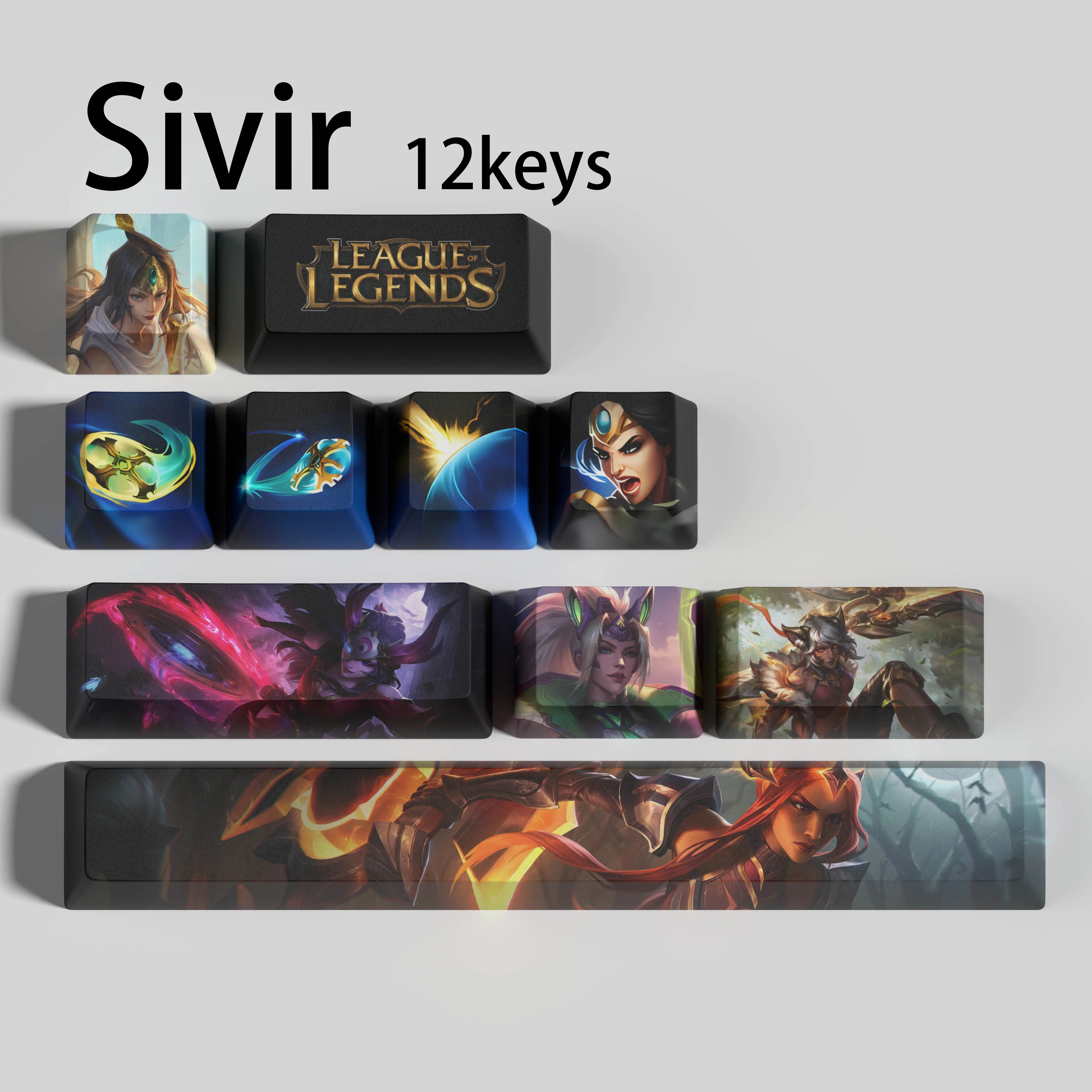 SPECIAL EDITION League of Legends Sivir Keycaps – Rune Keys