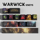 SPECIAL EDITION League of Legends Warwick Keycaps – 12 Custom Keys