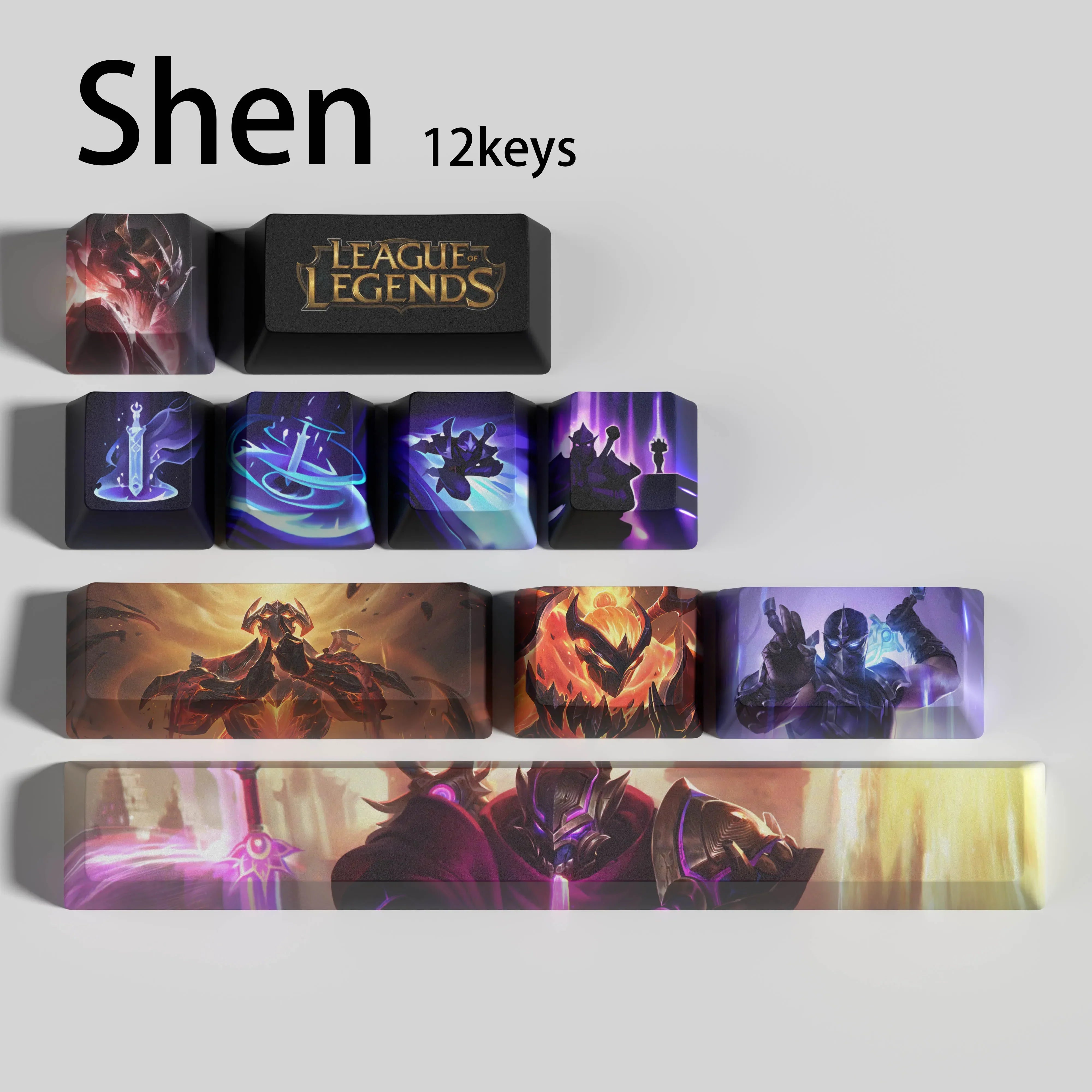 SPECIAL EDITION League of Legends Shen Keycaps – Rune Keys