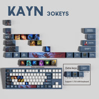 SPECIAL EDITION League of Legends Kayn Keycaps – 30 Custom Keys