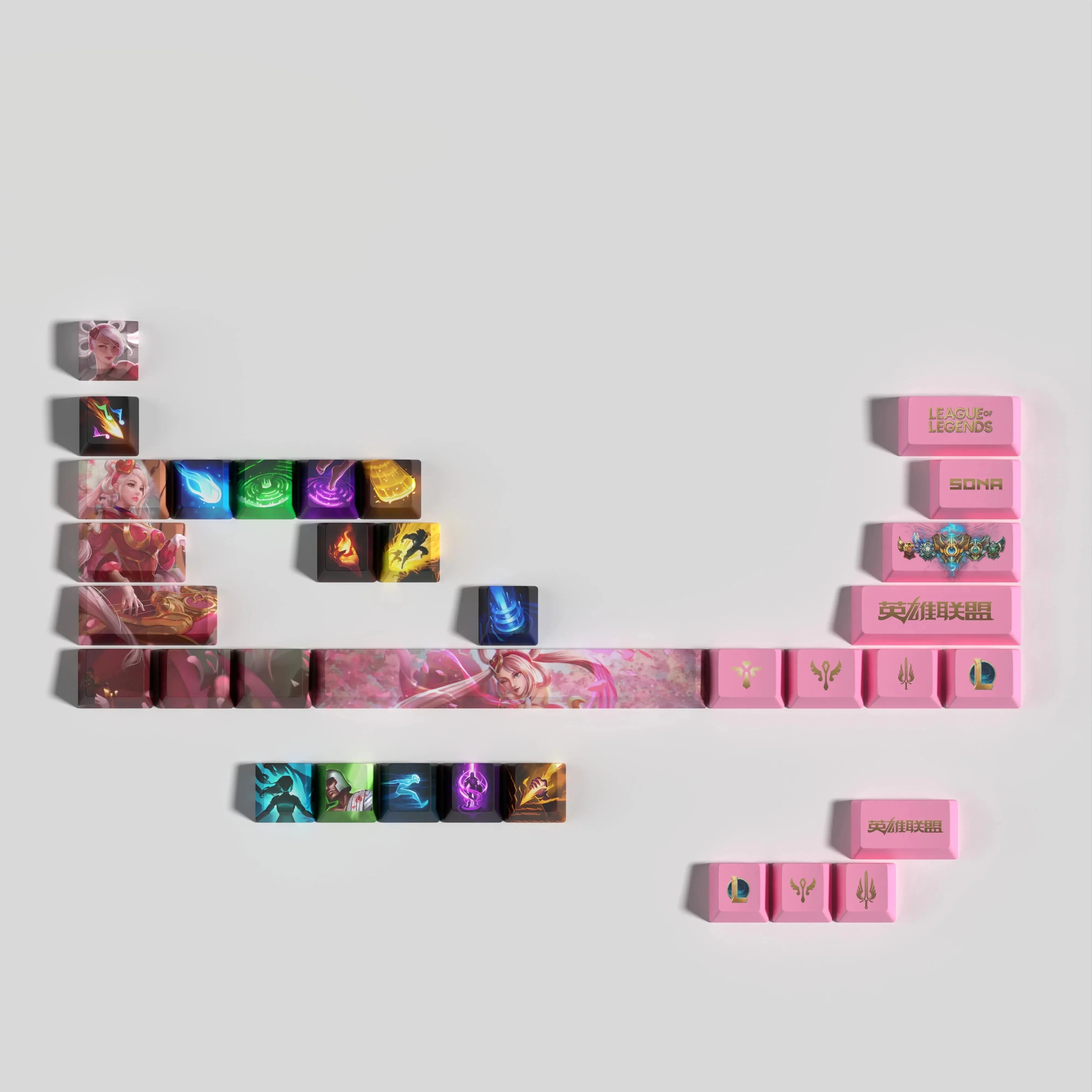 NEW League of Legends Sona Keycaps – 29 Key – Rune Keys
