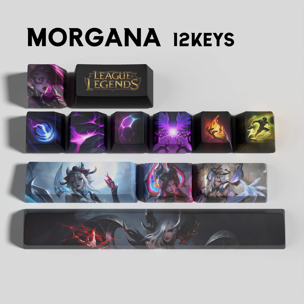 SPECIAL EDITION League of Legends Morgana Keycaps – Rune Keys
