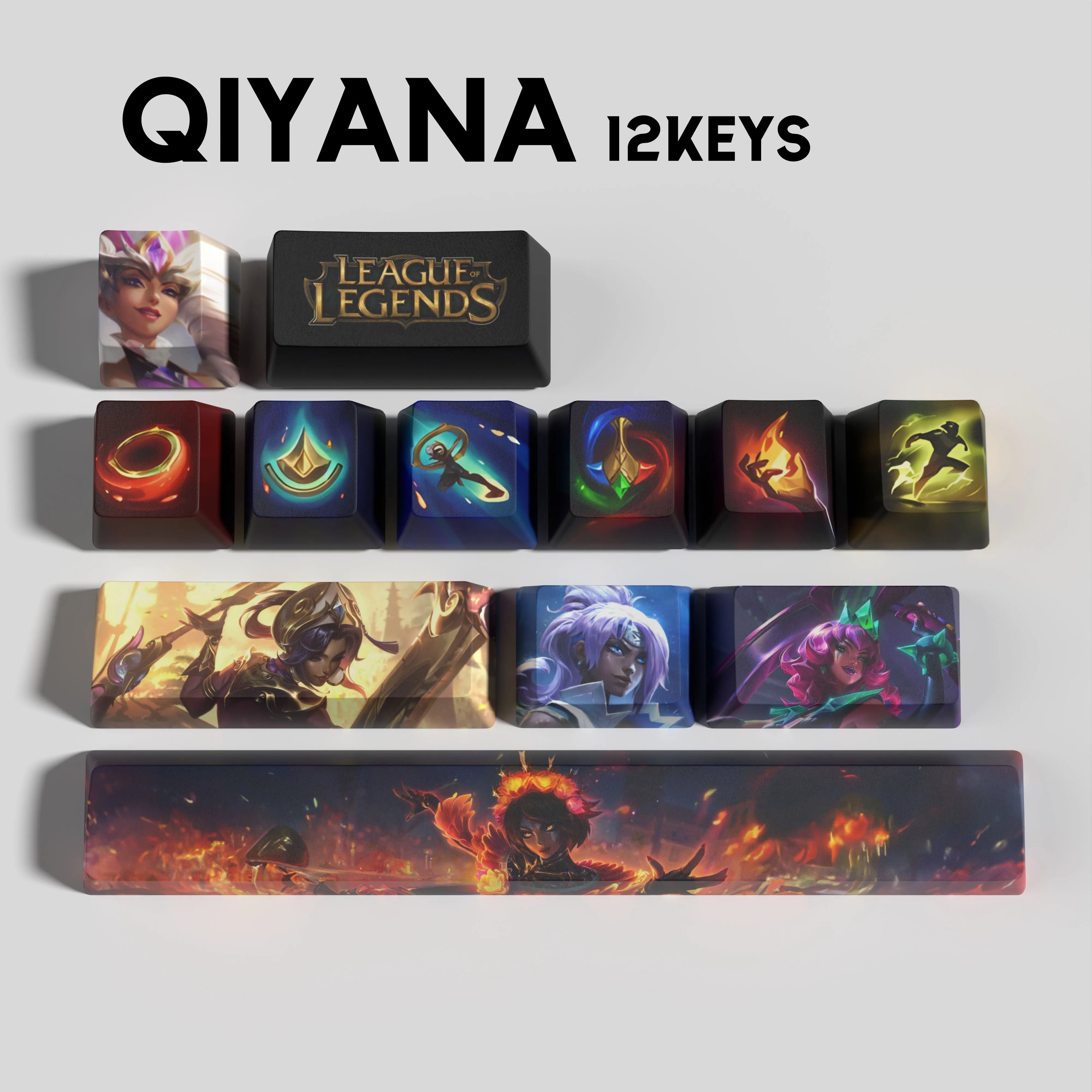 SPECIAL EDITION League of Legends Qiyana Keycaps